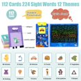 thumbnail image 3 of BULLPIANO Talking Flash Cards with LCD Writing Tablet Speech Sensory Toys 224 Sight Words Educational Learning Toys Gifts for 3+ Year Olds Preschool Boys and Girls, 3 of 7