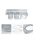 thumbnail image 4 of Punch Free Bathroom Hair Dryer Organizer Hairdressing Tool Holder Bathroom Rack, 4 of 8