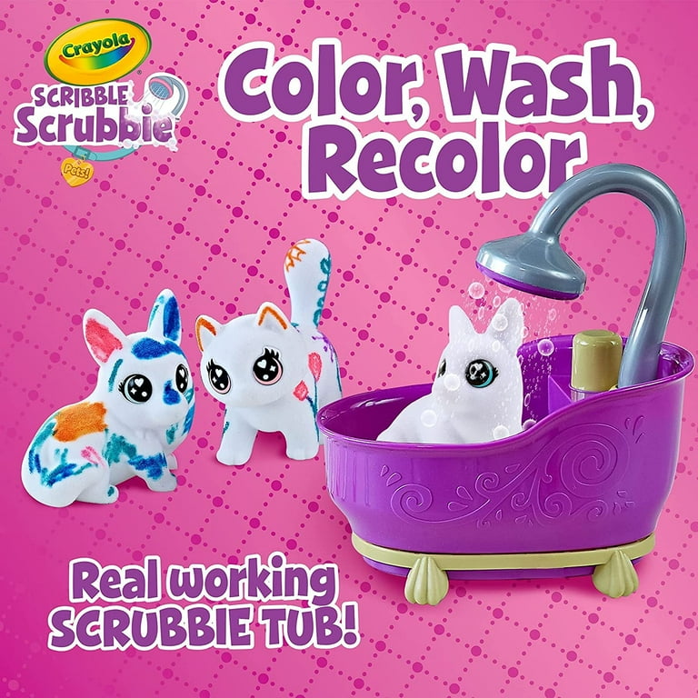 Crayola Scribble Scrubbie Pet Coloring Set, Creative Toy, Beginner Unisex Child