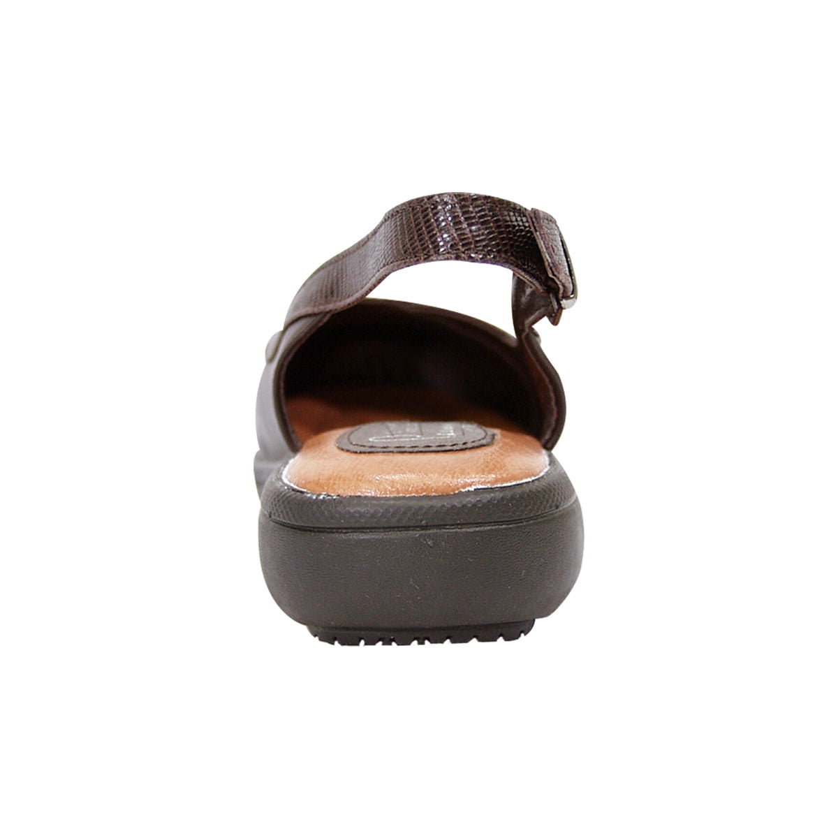 PEERAGE June Women Extra Wide Width Leather Slingback Clog