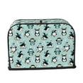 thumbnail image 2 of Daiia Winter Skiing Penguin Pattern 2 slice Toaster Cover, Toaster Appliance Dust-proof Cover For Kitchen Small Appliance Dust Cover and Fingerprint Protection, 2 of 7