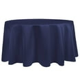 thumbnail image 1 of Ultimate Textile (3 Pack) Satin 60-Inch Round Tablecloth - for Wedding, Special Event or Banquet use, Navy Blue, 1 of 4