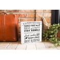 thumbnail image 3 of Farmhouse Rules White Woodgrain 10 x 10 Wood Tabletop Sign Plaque, 3 of 4