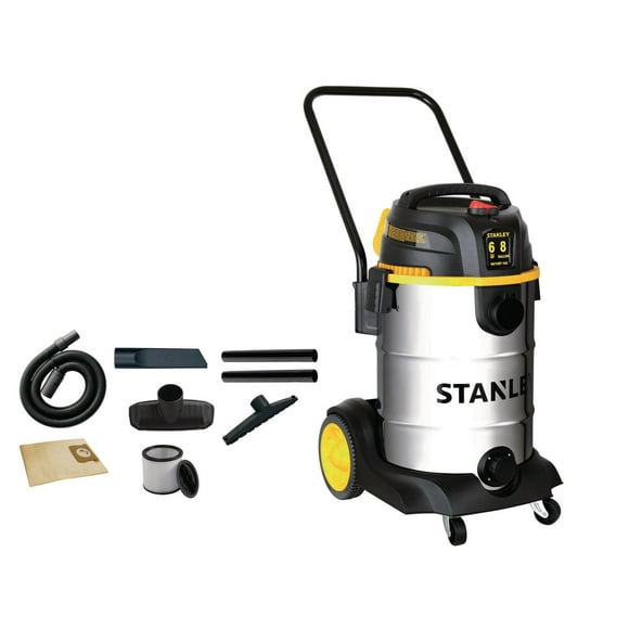Stanley 8 Gallon Wet/Dry Stainless Steel Vacuum