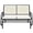 Beige, variant on Chateauy 48 Inch Loveseat Rocker Glider Chair for Backyard – Outdoor Patio Swing Glider Bench Lounge Chair with Sturdy Steel Frame, Comfortable Seating for Two