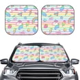 thumbnail image 2 of Balery 2 Piece Cute Unicorn Car Windshield Sun Shade|Foldable Front Windshield Shade for Car Front Window for Most Sedans SUV Truck-Large, 2 of 7