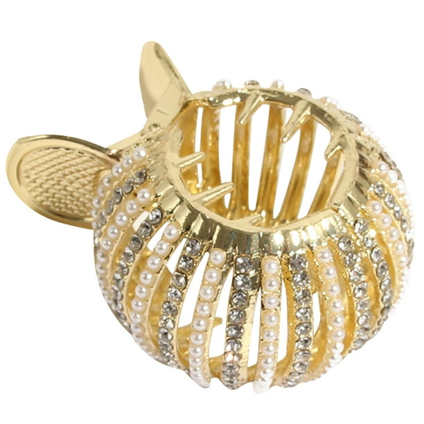 Coletero alto con pinza decorativa para el pelo, pasadores decorativos para el pelo, pinza de perla, brazalete para cola de caballo