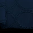 thumbnail image 5 of DNG Creations 5 Piece Ruffle Ribbon Design Comforter ( Oversized Queen Size ) Ultra Soft All-Season 550 GSM 800 Threads Count,100% Egyptian Cotton - Solid Navy Blue Colour, 5 of 5