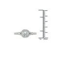 thumbnail image 4 of 1 Carat T.W. Diamond Single Halo 14kt White Gold Engagement Ring, 4 of 4