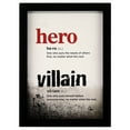 thumbnail image 1 of Hero Villain Definition Framed Wall Decor, 1 of 3
