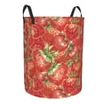 thumbnail image 2 of Daiia Strawberry Round Laundry Basket with Handles Thickened Waterproof Circular hamper,Dirty Clothes Storage Basket for Bedroom,Bathroom,College Dorm-Medium, 2 of 8