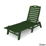 POLYWOOD Nautical Recycled Plastic Armless Chaise