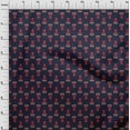 thumbnail image 3 of oneOone Viscose Chiffon Fabric Leaves & Floral Block Printed Fabric 1 Yard 42 Inch Wide, 3 of 4