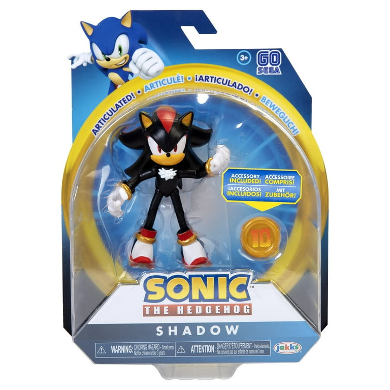 Sonic The Hedgehog - Shadow with Super Ring - 4 Inch Action Figure