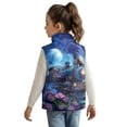 thumbnail image 3 of Pzuqiu Train Kids Zip Up Vest Size 9-10 Warm Comfortable Fall Outerwear Versatile Fashion Winter Lightweight Sleeveless Fleece Jacket with Pocket Casual for Teen Girls Trendy, 3 of 7