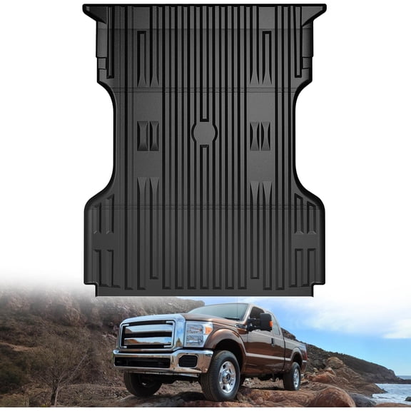 Nilight Truck Bed Mat 6.8 FT for 1999-2016 Ford F250/F350/F450 Super Duty, TPE Heavy-Duty Pick-up Bed Liner for 1999-2016 Ford F Accessories, Anti-Slip Texture, All Weather Protection