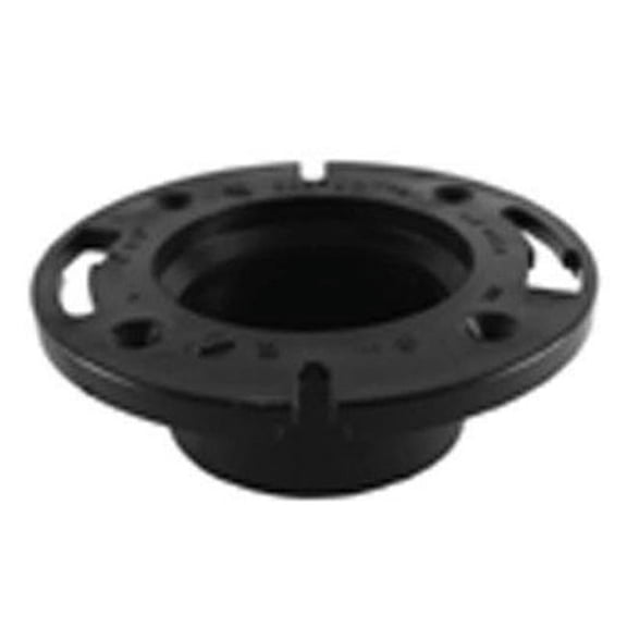 Charlotte Pipe ABS008000800HA 4 in. ABS-DWV Hub End Closet Flange
