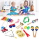 thumbnail image 3 of Instrumentos musicales para niños pequeños, 12 piezas de instrumentos de percusión de madera para educación preescolar., 3 of 14