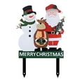 thumbnail image 2 of Letrero Navideño para Jardín con Renos, Papá Noel Y Una Figura de Navidad, 30 Cm, Estaca para Jardín, Decoración Navideña para Y Terraza., 2 of 8