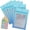 Blue Blue, variant on 100 Pack Mylar Resealable Bags, Clear Gradient Packing Bags for Storage, Small Business, Foil Pouch Smell Zipper Proof Bag for Sample Eyelash Gloss( ,5.9x8.6in)