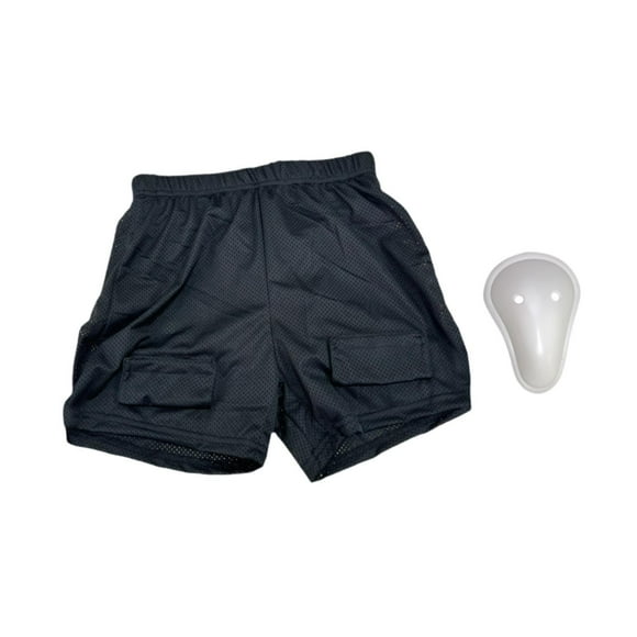 yingyy Men Lo Hockey Shorts Profesonal Jock Pants for Soccer Baseball Football M with Crotch shell with Crotch shell M