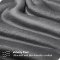 thumbnail image 2 of Bare Home Microplush Fleece Sheet Set - Ultra Soft - Deep Pocket - Queen, Gray, 2 of 7