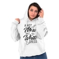 thumbnail image 5 of Hot Mess White Dress Bachelorette Hoodie Sweatshirt Women Brisco Brands X, 5 of 6