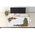 thumbnail image 2 of Christmas Computer Mouse Pad, Composition with Fir Tree Branches and Ornamental Elements Traditional, Rectangle Non-Slip Rubber Mousepad X-Large, 35" x 15" Gaming Size, Multicolor, by Ambesonne, 2 of 2