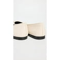 thumbnail image 3 of Tory Burch Women's Cap Toe Quilted Ballet, Ivory/Black Shoes, 3 of 4