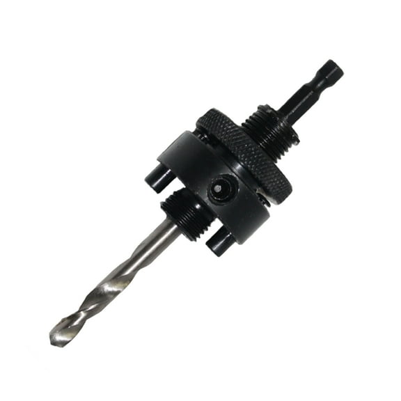 UNTERING Hole Drill 1/4" Hex Shank Arbor for Hole Saw with 1/4" HSS Pilot Drill Fit Hole 32-210mm
