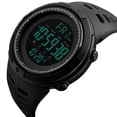 thumbnail image 4 of facefd 1251 Mens Digital Sports Watch Waterproof Stopwatch Countdown Black, 4 of 9