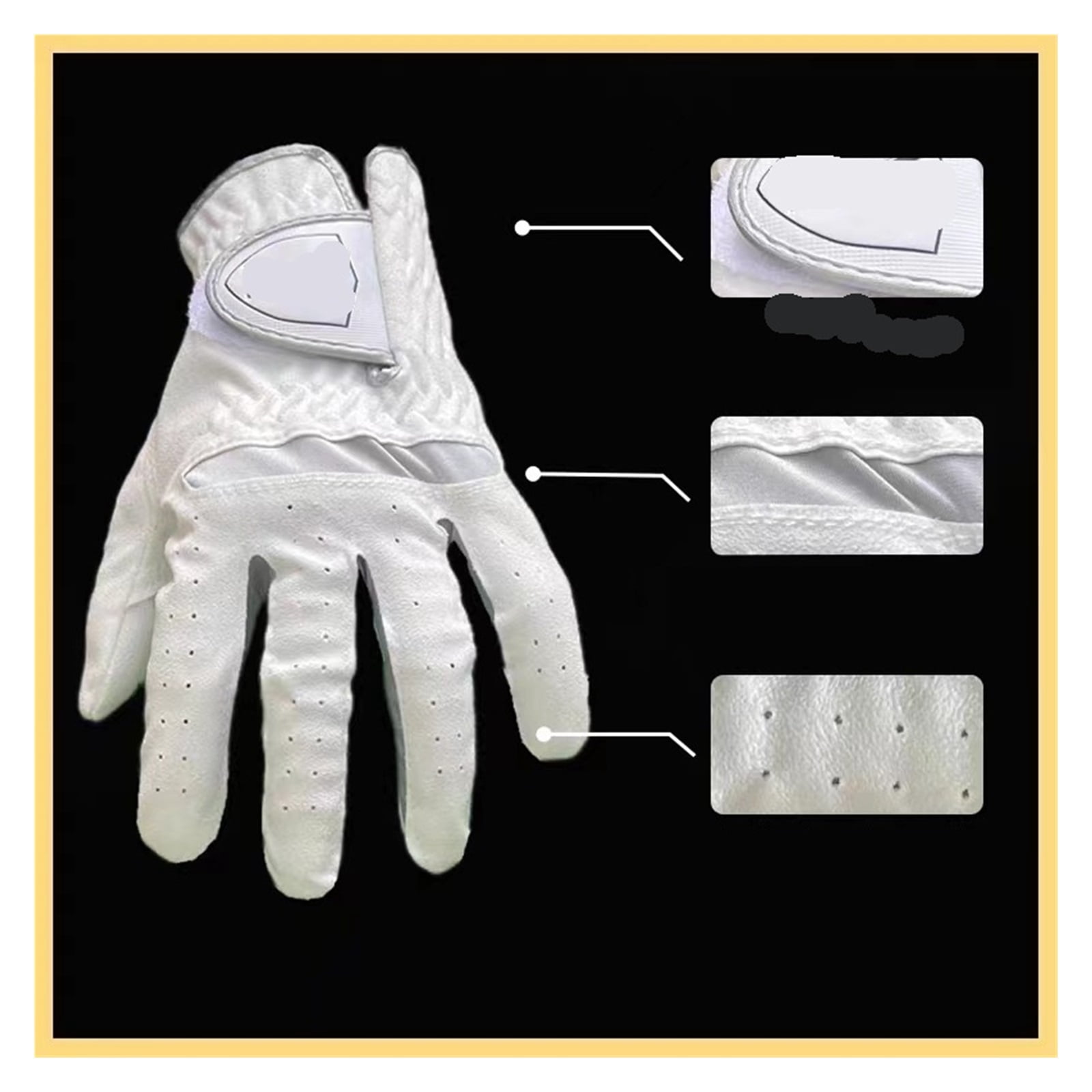 Golf Gloves,Non Slip, Comfortable Breathable Golf Men's Left Hand Gloves ,Flexible and Comfortable