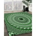 thumbnail image 2 of Ahgly Company Indoor Rectangle Patterned Pastel Green Area Rugs, 5' x 7', 2 of 6