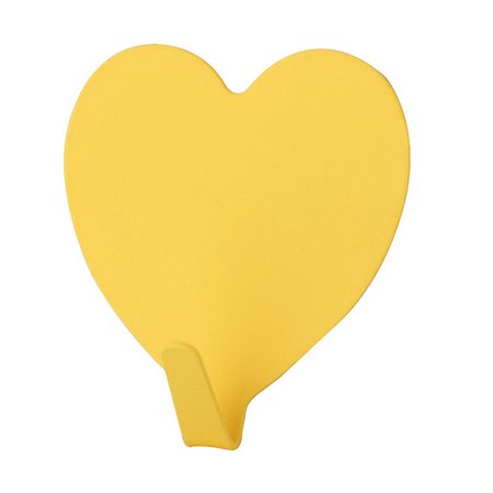 

Heart Shaped Hooks Wall Mounted Traceless Coat Stainless Steel Hook for Home