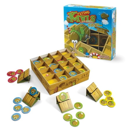 GAMES Flying Kiwis Launching Action Board Game for Families, Launch into fun with this tic-tac-toe style family game! By Blue (Best Ninja Kiwi Games)