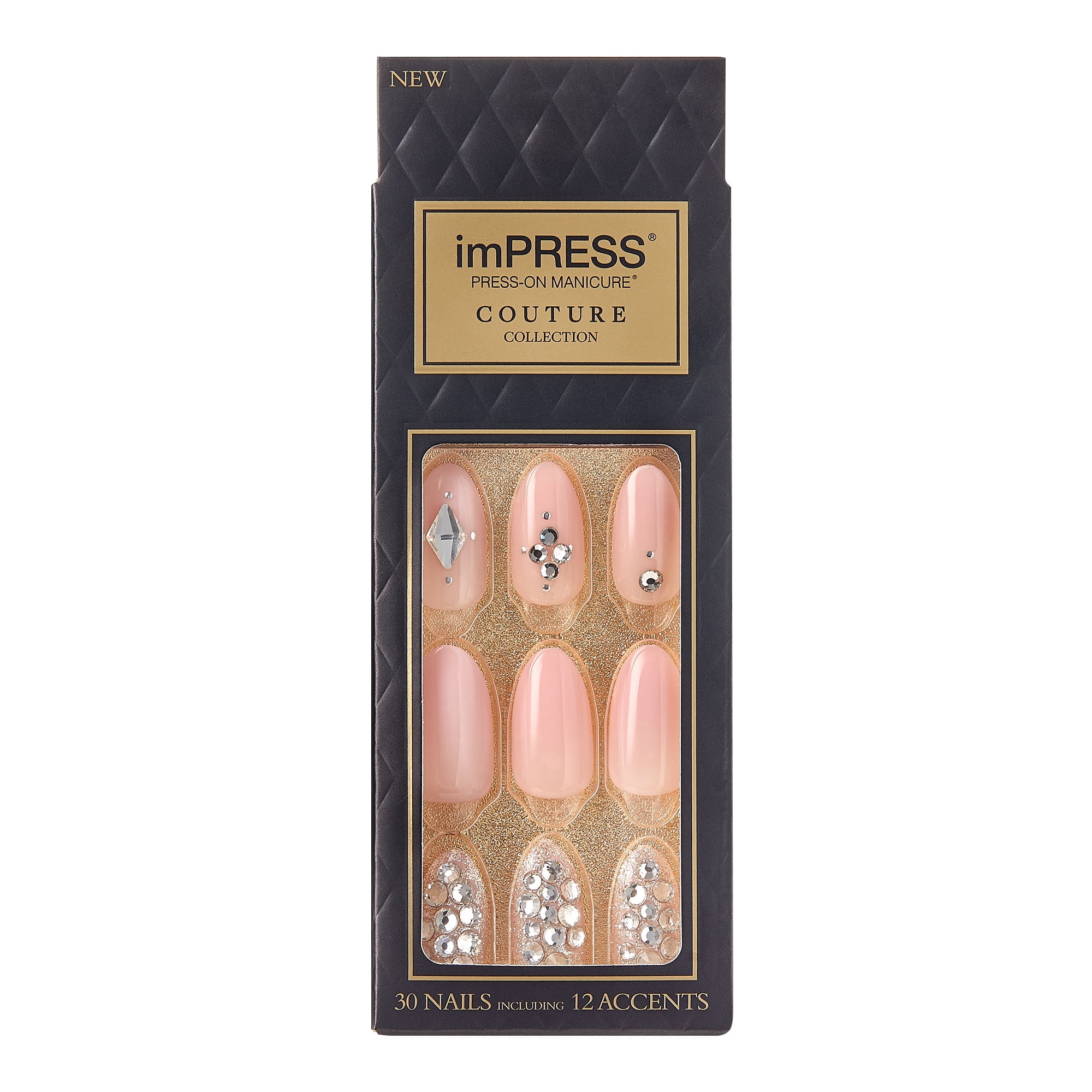 KISS imPRESS Ultra-Fit Press-on Manicure Couture Collection-Lavish