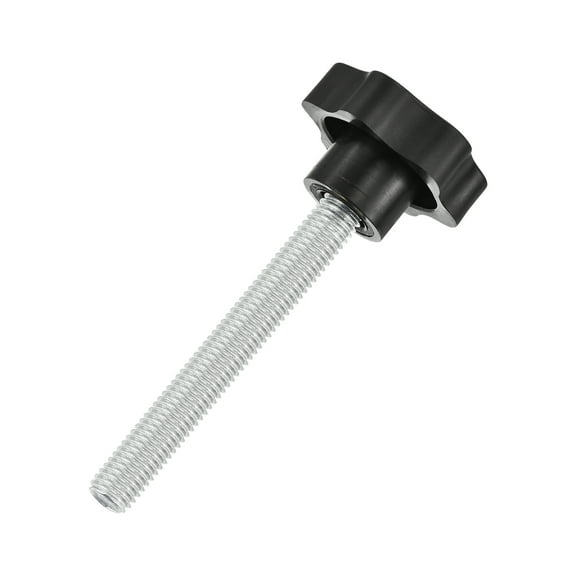 Uxcell Star Knobs, M12x90mm Plastic Hex Shaped Clamping Handle Screw Knobs, Hand Tightening Star Screw Knob