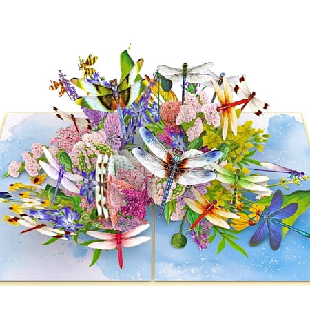 Wonder Paper Art Pop Up Greeting Card for Birthday Anniversary Get Well Sympathy Thinking of You 1-Count 5 x 7 in