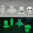 thumbnail image 1 of 4 Pcs/Ensemble Statue Lumineuse Décor Style Halloween Résine Polymère Forme de Fantôme Exquise pour Fête, 1 of 10