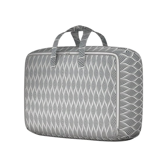Elainilye Storage Bag, Storage Bin, Reinforced Carrying Handles, Moving Packing Bag, 27.6"x19.7"x9.8",Gray