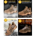 thumbnail image 4 of AUXDIQ Work Shoes Men Women Breathable Steel Toe Cap Industrial Trainers Lightweight Construction Sneakers Sport Shoes, 4 of 6