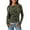 Army Green, variant on PRETTYGARDEN Women Long Sleeve Floral Mesh Tops Blouse Fall Trendy Boat Neck Ruched Fitted Shirt Going Out Date Outfits