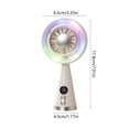 thumbnail image 3 of Portable Handheld Turbo Fan, Handheld Fan Portable USB Rechargeable Cooling Plate Fan, Efficient Cooling Fan, LED Digital Display Small Fan for Travel, Camping, Outdoor, 3 of 6