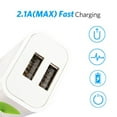 thumbnail image 2 of 2A Quick Charging Dual USB Ports LED Poratble Universal Phone Home Office Charger US Plug, 2 of 9