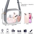 thumbnail image 3 of Clear Crossbody Bag, Stadium Approved Clear Purse Bag for Concerts Sports Events Festivals, 3 of 15
