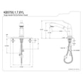 thumbnail image 2 of Kingston Brass KB5700YL Yosemite Single-Handle Pull-Out Kitchen Faucet, Matte Black, 2 of 2