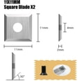 thumbnail image 4 of Luckyn 8 Pcs Tungsten Carbide Cutters Inserts Set for Wood Lathe Turning Tools, 4 of 10