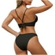 thumbnail image 3 of Traje de baño para mujer, estilo bikini de Europa y América, con efecto lavado, para mujer., 3 of 3