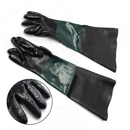 

Sandblasting Gloves 23.6×11.8Inch Work Gloves for Sandblaster Sand Blast Cabinet