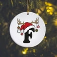 thumbnail image 6 of RyanK Christmas Clearance Christmas Letters,Christmas Gifts,Christmas Decorations,3.15x3.15 in Letter Name Ornament Family Initial Ornament Personalized Ornament Name Family Christmas Ornament F, 6 of 9